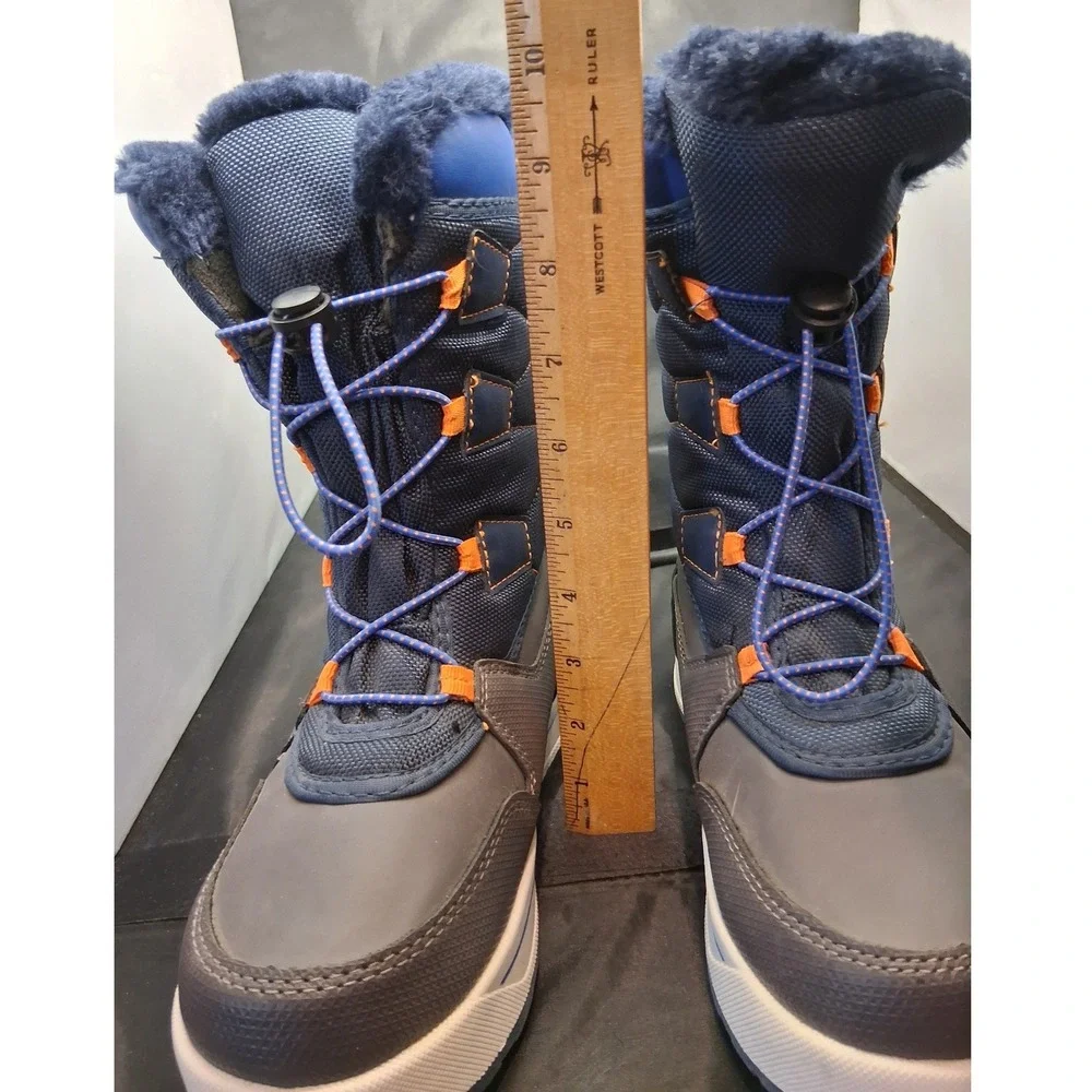 Wonder Nation Kids Navy Waterproof 3M Thinsulate Winter Boots Size 3 BYWN43CK003
